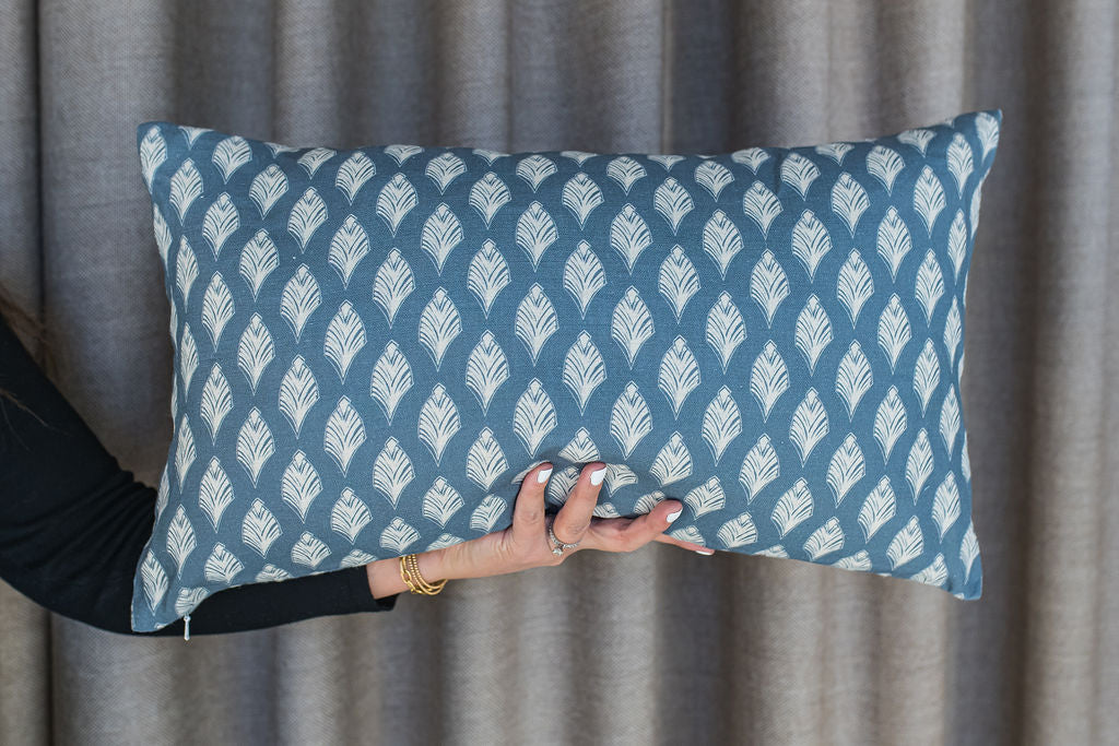 Deco Designer Pillow (Azure)